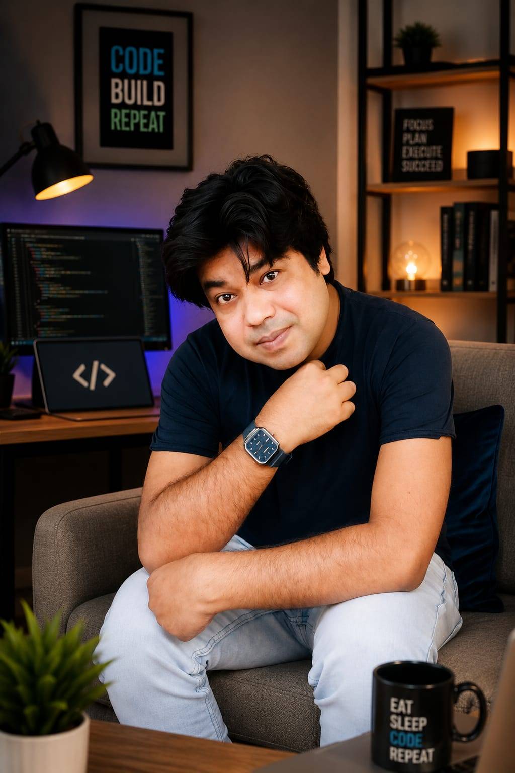 Developer working